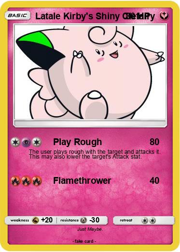 Pokemon Latale Kirby's Shiny Clefairy