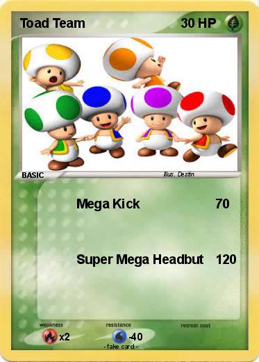 Pokemon Toad Team