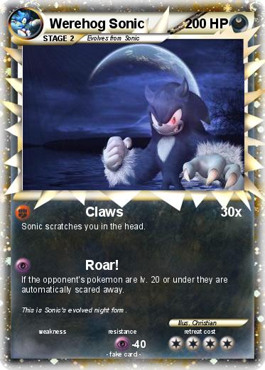 Pokemon Werehog Sonic