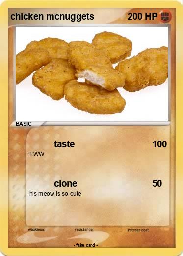 Pokemon chicken mcnuggets
