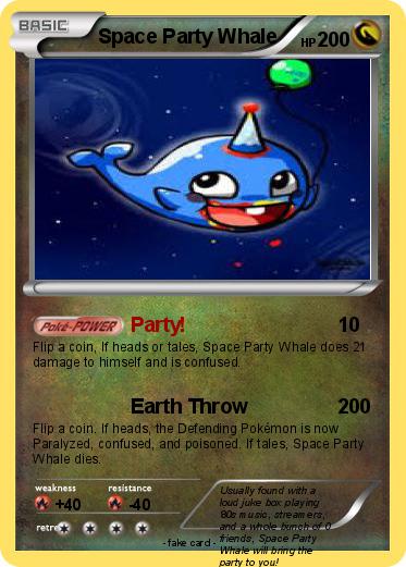 Pokemon Space Party Whale