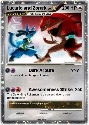 Pokemon Lucario and Zorark