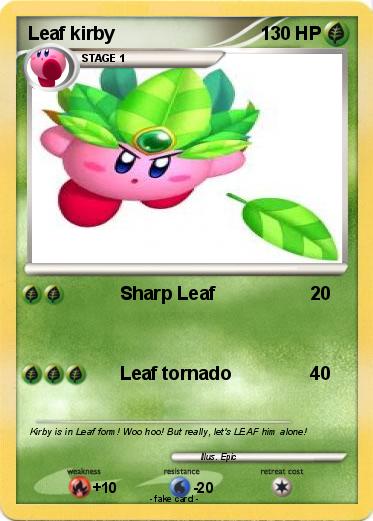 Pokemon Leaf kirby