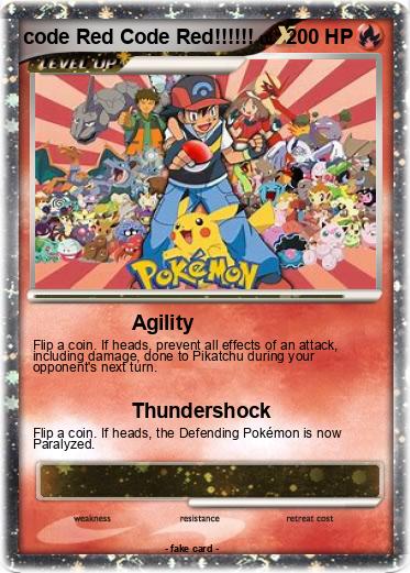 Pokemon code Red Code Red!!!!!!