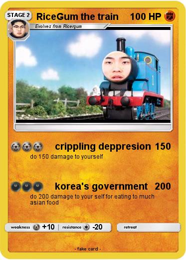 Pokemon RiceGum the train