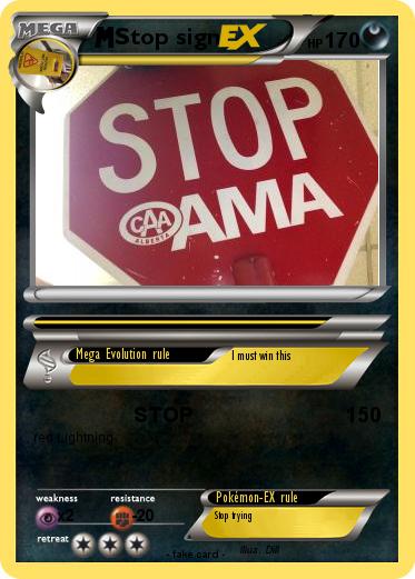 Pokemon Stop sign