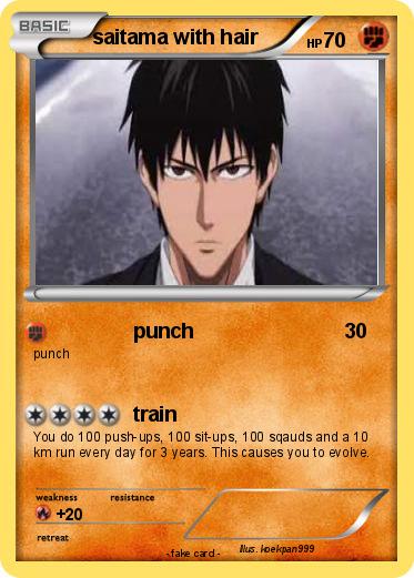 Pokemon saitama with hair