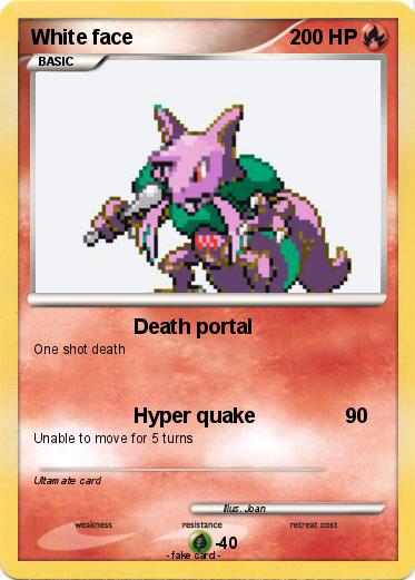Pokemon White face
