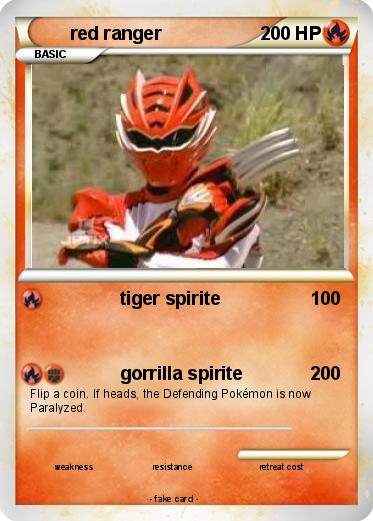 Pokemon red ranger