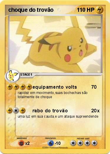 Pokemon choque do trovão