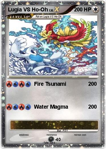 Pokemon Lugia VS Ho-Oh