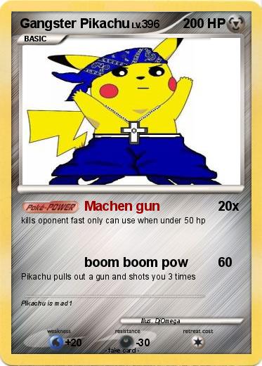 Pokemon Gangster Pikachu