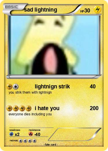 Pokemon sad lightning
