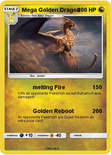 Pokemon Mega Golden Dragon