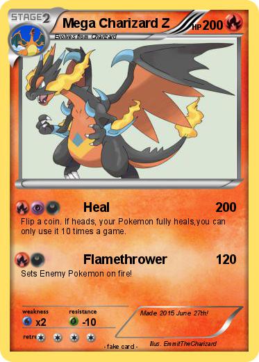 Pokemon Mega Charizard Z