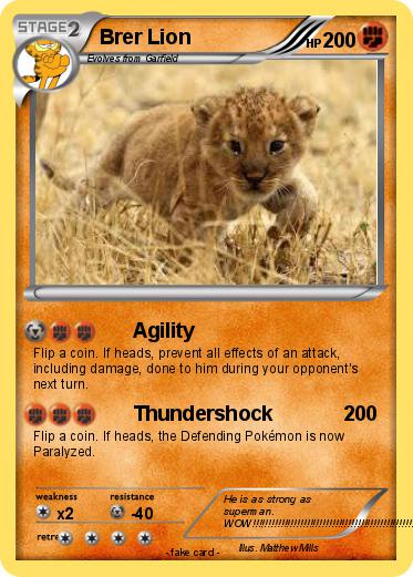 Pokemon Brer Lion