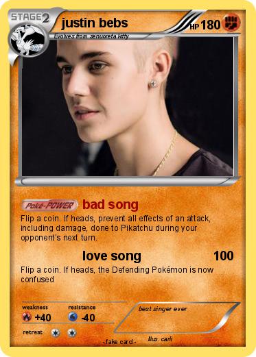 Pokemon justin bebs