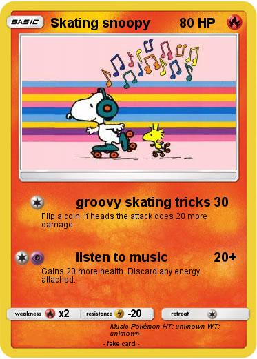Pokemon Skating snoopy