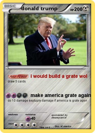 Pokemon donald trump