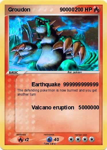 Pokemon Groudon                    90000