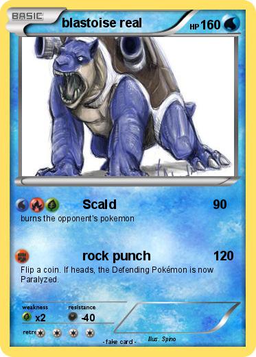 Pokemon blastoise real