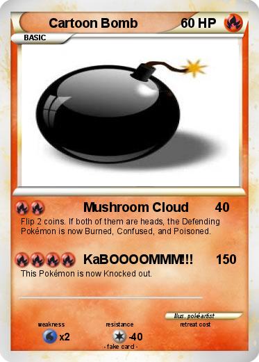 Pokemon Cartoon Bomb