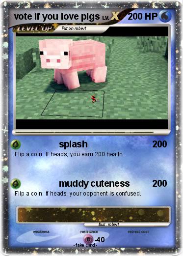 Pokemon vote if you love pigs