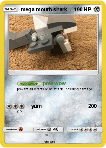 Pokemon mega mouth shark