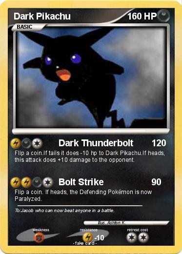 Pokemon Dark Pikachu