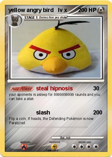 Pokemon yellow angry bird   lv x