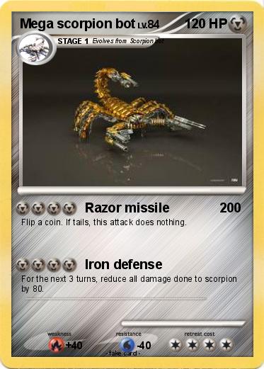 Pokemon Mega scorpion bot