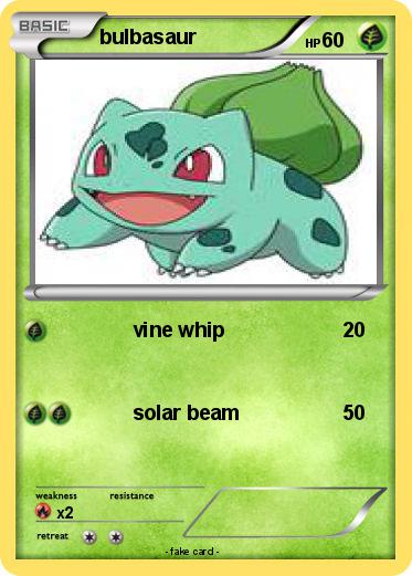 Pokemon bulbasaur