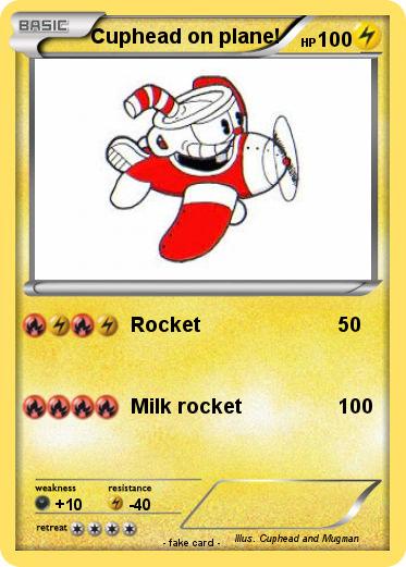 Pokemon Cuphead on plane!