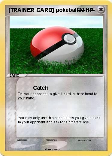 Pokemon [TRAINER CARD] pokeball---------