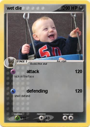 Pokemon wet die