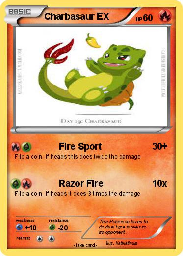 Pokemon Charbasaur EX