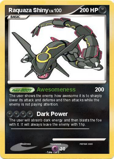 Pokemon Raquaza Shiny