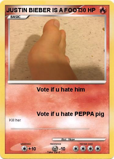 Pokemon JUSTIN BIEBER IS A FOOT