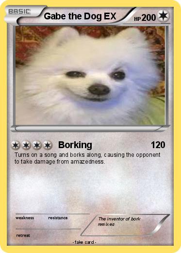 Pokemon Gabe the Dog EX