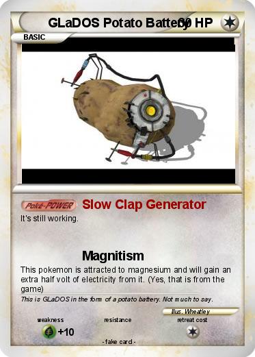Pokemon GLaDOS Potato Battery