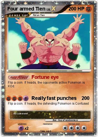 Pokemon Four armed Tien