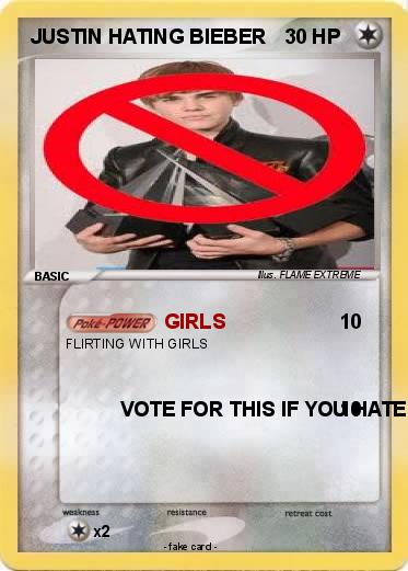 Pokemon JUSTIN HATING BIEBER