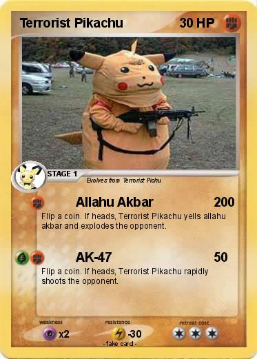 Pokemon Terrorist Pikachu