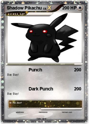 Pokemon Shadow Pikachu