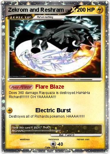 Pokemon Zekrom and Reshram