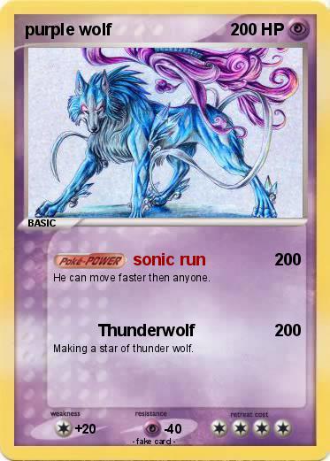 Pokemon purple wolf