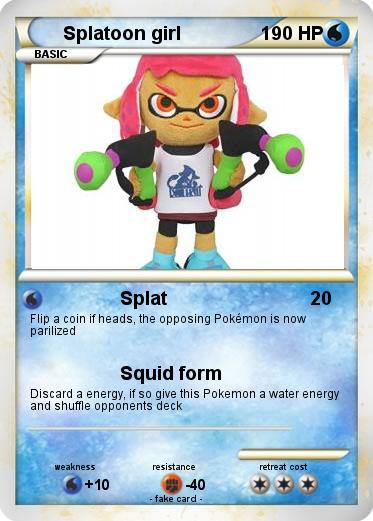 Pokemon Splatoon girl