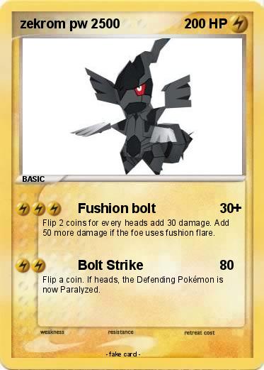 Pokemon zekrom pw 2500