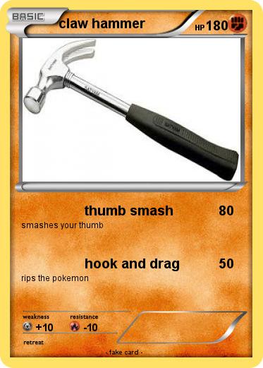 Pokemon claw hammer