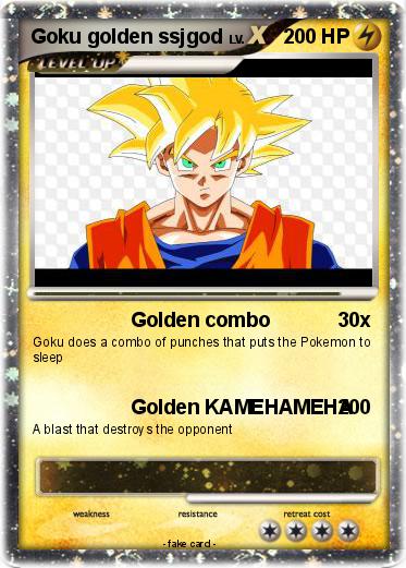 Pokemon Goku golden ssjgod
